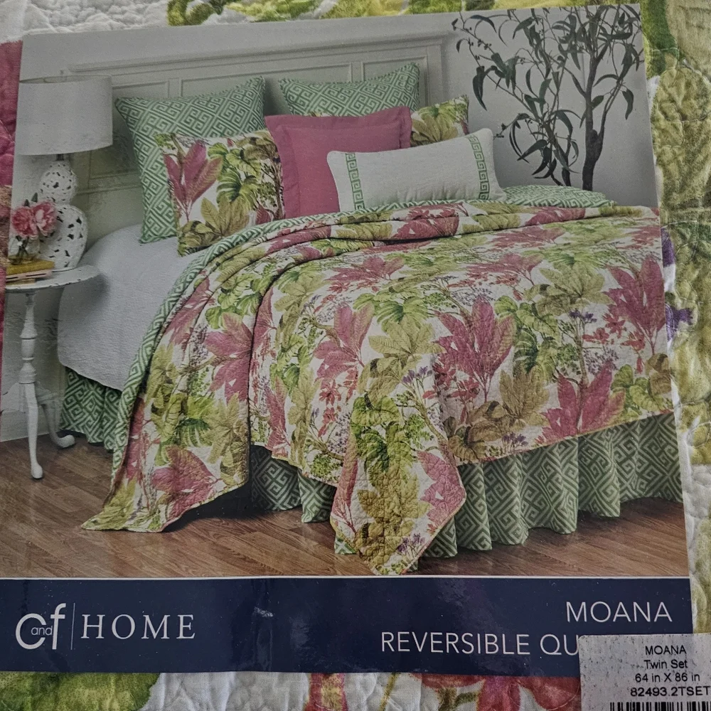 C & F Twin Quilt Set NEW MOANA Tropical L👀K